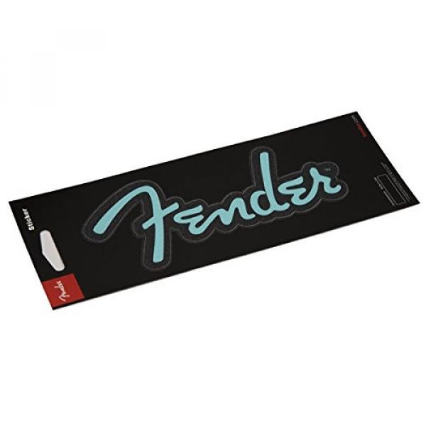 Fender Logo Sticker Glitter Turquoise #1 image