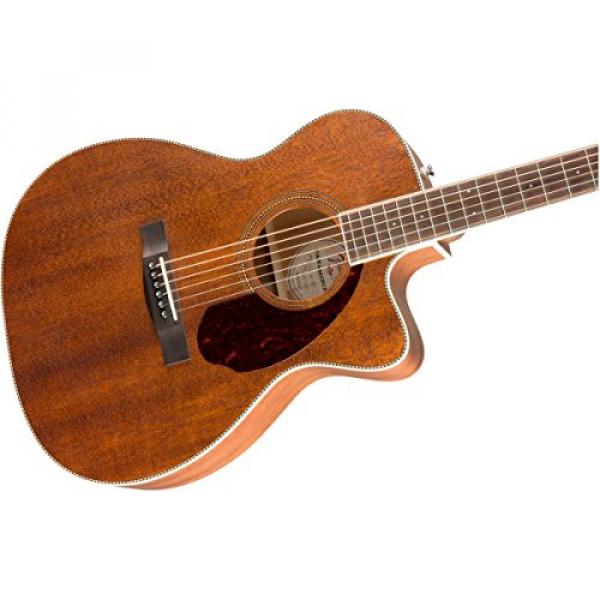 Fender Paramount PM-3 Triple-0 NE All-Mahogany Acoustic Guitar, 20 Frets, Mahogany Neck, Rosewood Fingerboard, Open Pore, Natural #4 image