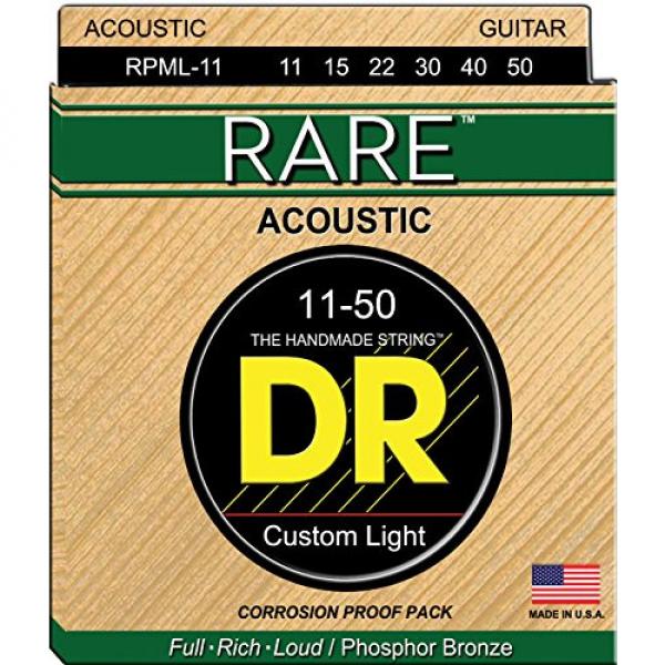 DR Strings Rare - Phosphor Bronze AcousticHex Core 11-50 #1 image