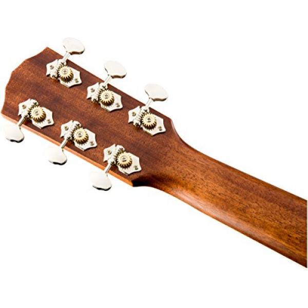 Fender Paramount PM-3 Triple-0 NE All-Mahogany Acoustic Guitar, 20 Frets, Mahogany Neck, Rosewood Fingerboard, Open Pore, Natural #6 image