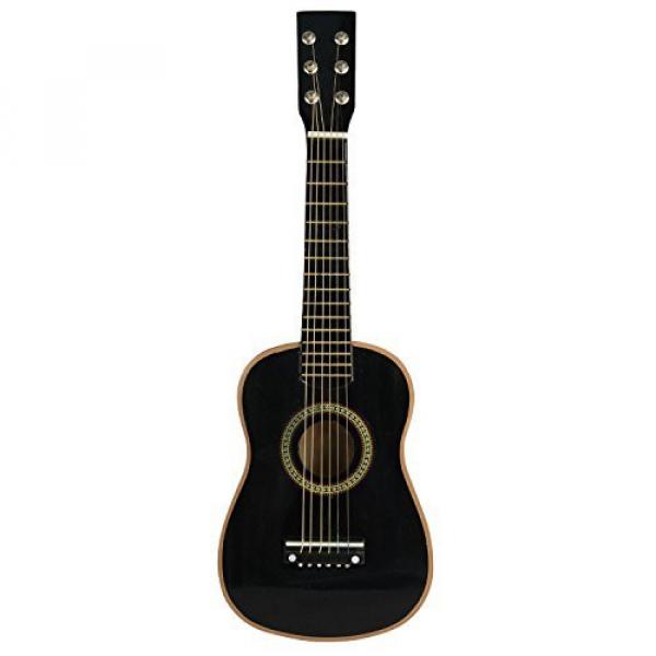 Music Zone 23 Children's Wooden Acoustic Guitar Steel String Toy Instrument by Music Zone #1 image