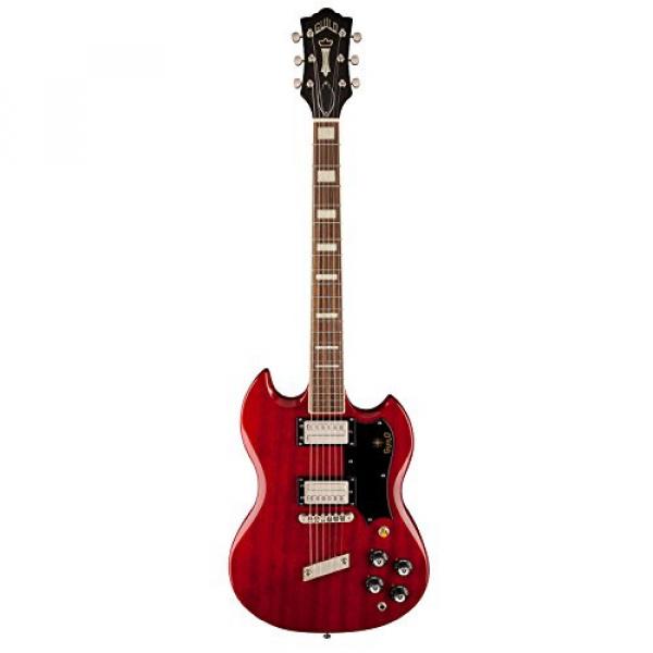 Guild S-100 Polara Solid Body Electric Guitar with Case (Cherry Red) #1 image