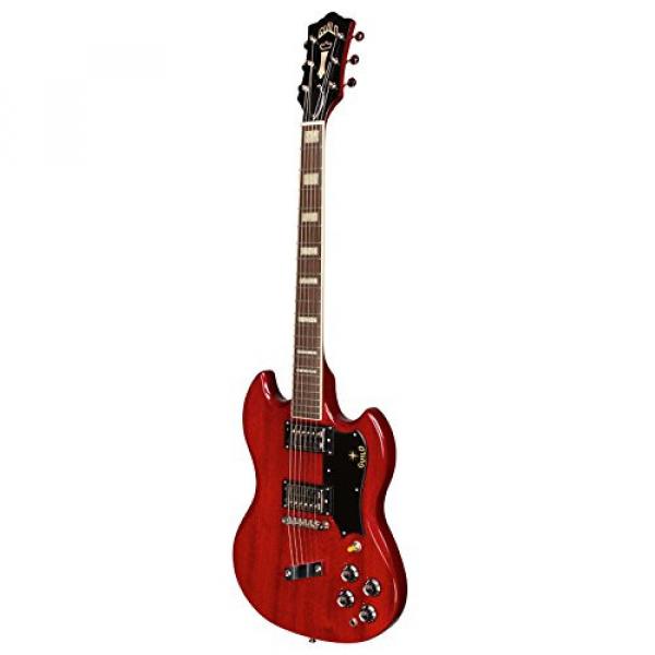 Guild S-100 Polara Solid Body Electric Guitar with Case (Cherry Red) #2 image
