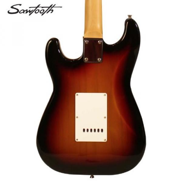 Sawtooth ST-ES-SBVC-KIT-2 Sunburst Electric Guitar with Vintage White Pickguard - Includes Accessories, Gig Bag and Online Lesson #2 image