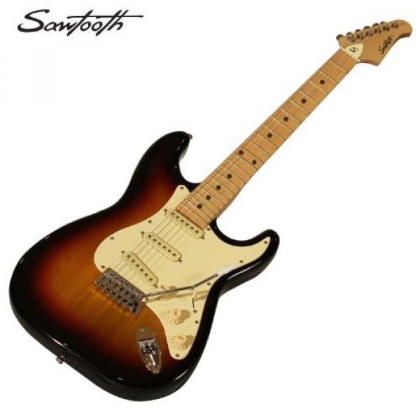 Sawtooth ST-ES-SBVC-KIT-2 Sunburst Electric Guitar with Vintage White Pickguard - Includes Accessories, Gig Bag and Online Lesson #5 image