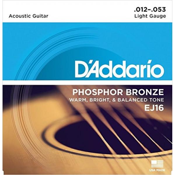 D'Addario EJ16-B25 Phosphor Bronze Acoustic Guitar Strings, Light, 25 Bulk Sets #3 image