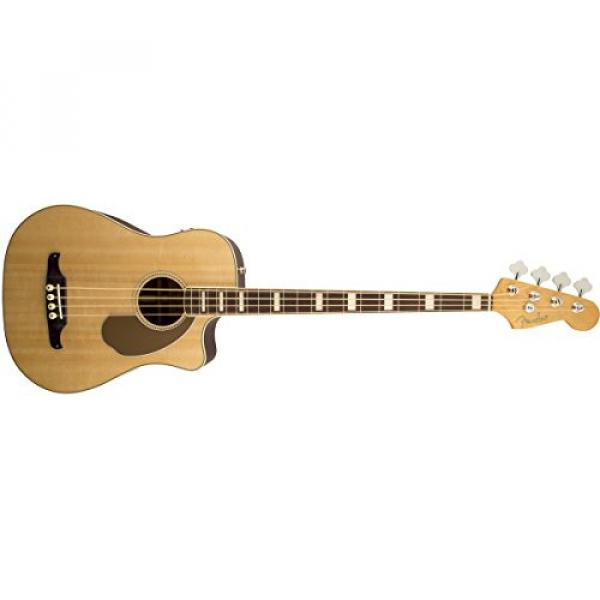 Fender Acoustic Guitars California KINGMAN BASS SCE NAT W/ Hard Case Dreadnought Acoustic Cutaway-Electric Bass with Hard-Shell Carrying Case, Natural #1 image
