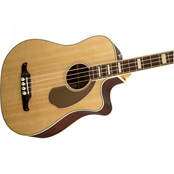 Fender Acoustic Guitars California KINGMAN BASS SCE NAT W/ Hard Case Dreadnought Acoustic Cutaway-Electric Bass with Hard-Shell Carrying Case, Natural #4 image