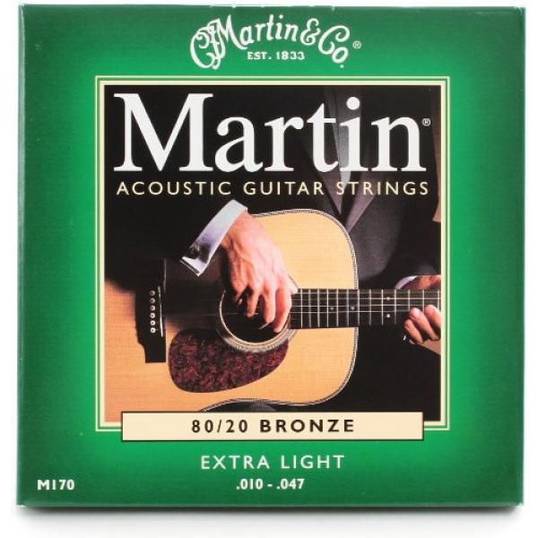 Martin martin acoustic guitars M170 martin 80/20 dreadnought acoustic guitar Bronze martin strings acoustic Round martin guitar strings acoustic medium Wound Extra Light Ac-Guitar Strings #1 image