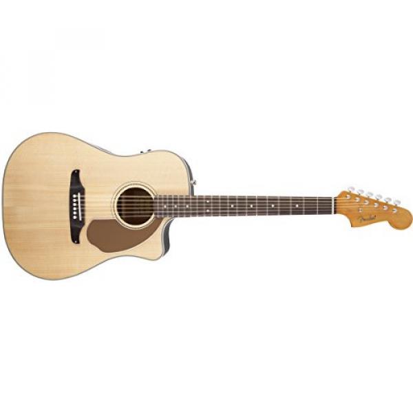 Fender Sonoran SCE Acoustic Electric Guitar, Rosewood Fingerboard, Natural (v2) #1 image