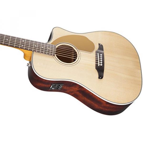 Fender Sonoran SCE Acoustic Electric Guitar, Rosewood Fingerboard, Natural (v2) #5 image