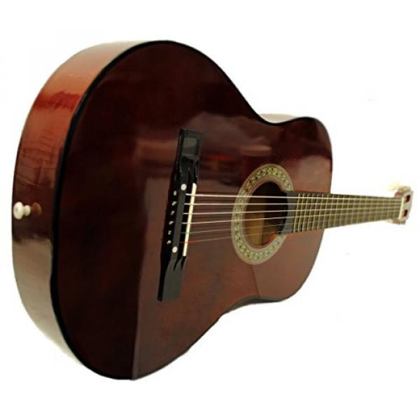 38&quot; Starter Acoustic Guitar with Performer Package KIT Bag:Tuner:Pick (Walnut) #1 image