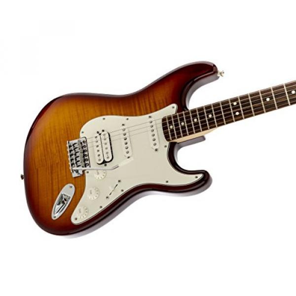 Fender Standard Stratocaster Electric Guitar - HSS - Flame Maple Top - Rosewood Fingerboard, Tobacco Sunburst #4 image