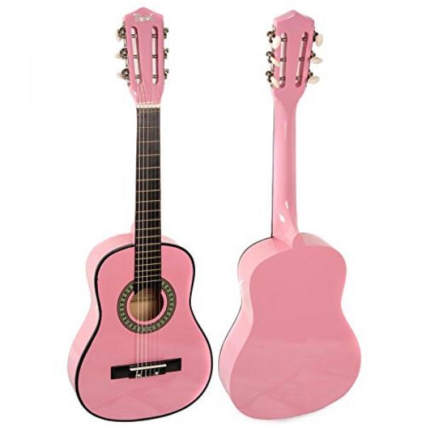 Trendy 30 Inch Classical Guitar (1/2 Size), Package, Basswood, Pink #2 image