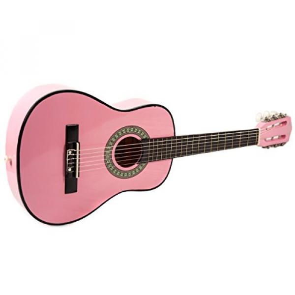 Trendy 30 Inch Classical Guitar (1/2 Size), Package, Basswood, Pink #6 image