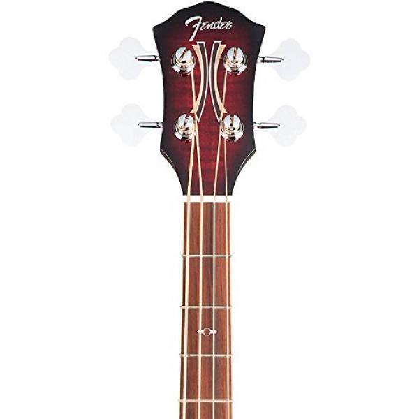 Fender T-Bucket 300 Acoustic Electric Bass Guitar, Rosewood Fingerboard - Trans Cherry Burst #5 image