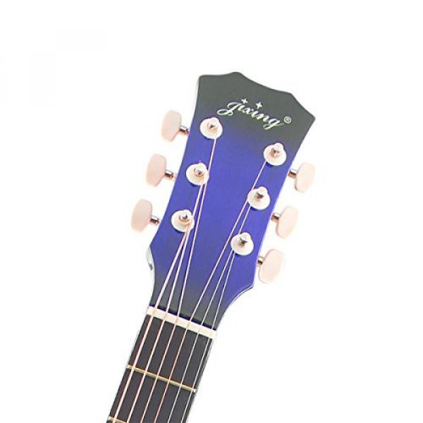 Blueseason 38&quot; Acoustic Guitar Beginner Starter Series Package with Bag, Strings, Picks,Blue #4 image