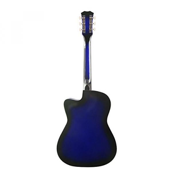 Blueseason 38&quot; Acoustic Guitar Beginner Starter Series Package with Bag, Strings, Picks,Blue #6 image