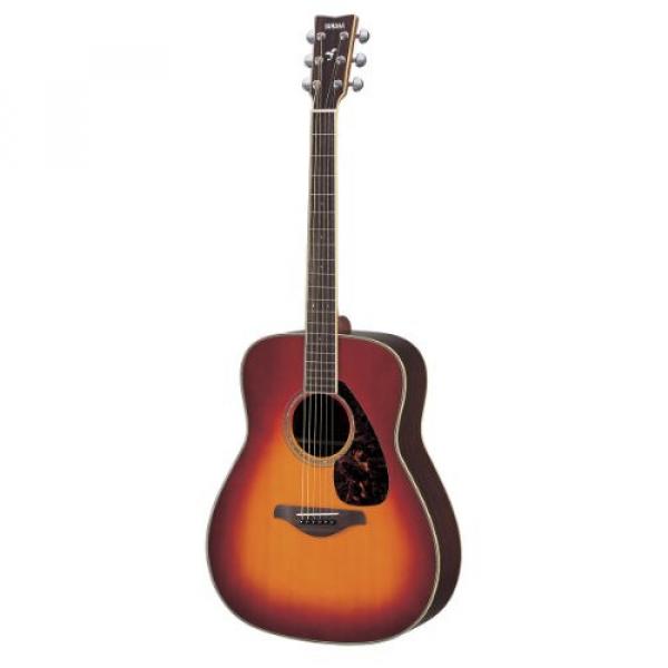 Yamaha FG730S Solid Top Acoustic Guitar - Rosewood, Vintage Cherry Sunburst #1 image