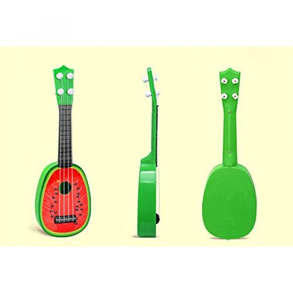 Kid's Fruits Style Simulation Guitar 4 string Music Toys for Children guitar (Watermelon) #1 image