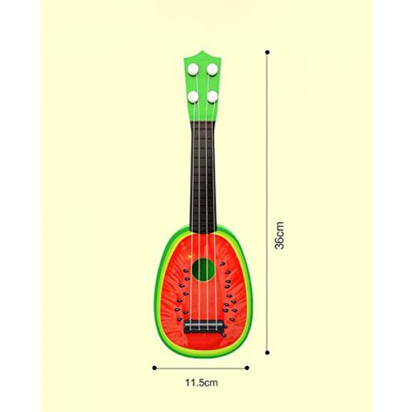 Kid's Fruits Style Simulation Guitar 4 string Music Toys for Children guitar (Watermelon) #2 image