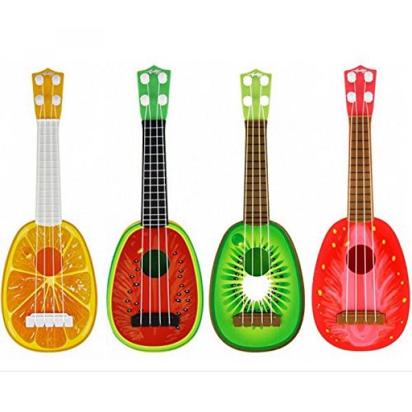 Kid's Fruits Style Simulation Guitar 4 string Music Toys for Children guitar (Watermelon) #3 image