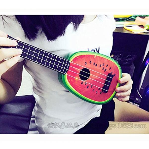 Kid's Fruits Style Simulation Guitar 4 string Music Toys for Children guitar (Watermelon) #5 image