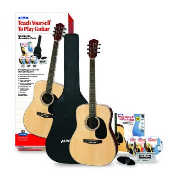 Alfred&rsquo;s Teach Yourself to Play Acoustic Guitar, Complete Starter Pack (Acoustic Guitar, Carrying Case, Accessories, Lesson Book, CD, DVD, Interactive Software, Tuner, Picks) #1 image