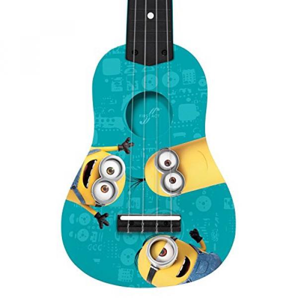 Minions Mini Guitar Deluxe w/Pick Case &amp; Happy (Despicable Me 2) Sheet Music #3 image