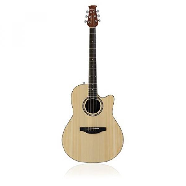Ovation Applause Balladeer AB24AII-4 Guitar, Natural, Acoustic Only, with Gig Bag, Tuner, and Strap #2 image