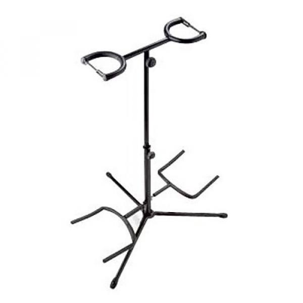 Stagg Double Guitar Stand with Neck Support - Black #1 image