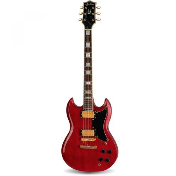 Jay Turser 50 Series Jt-50-custom-tr Electric Guitar, Transparent Red #1 image