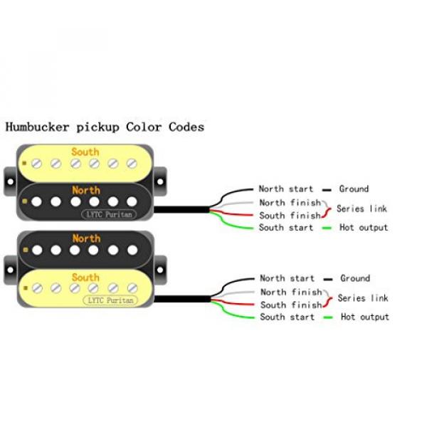 HP5 Double-conductor Wire Electric Guitar Humbucker Pickup for Gibson Les Paul Replacement (Neck) #6 image