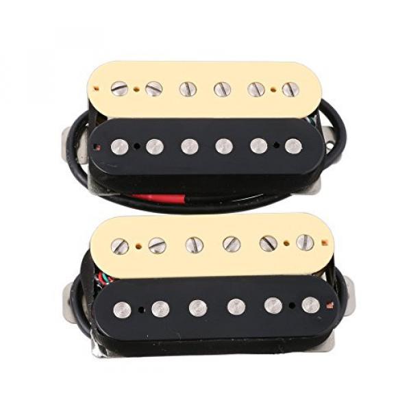 LYWS 2PCS Zebra Electric Guitar Humbucker Pickup Alnico 5 Magnet Double Coil Neck &amp; Bridge Pickup #1 image
