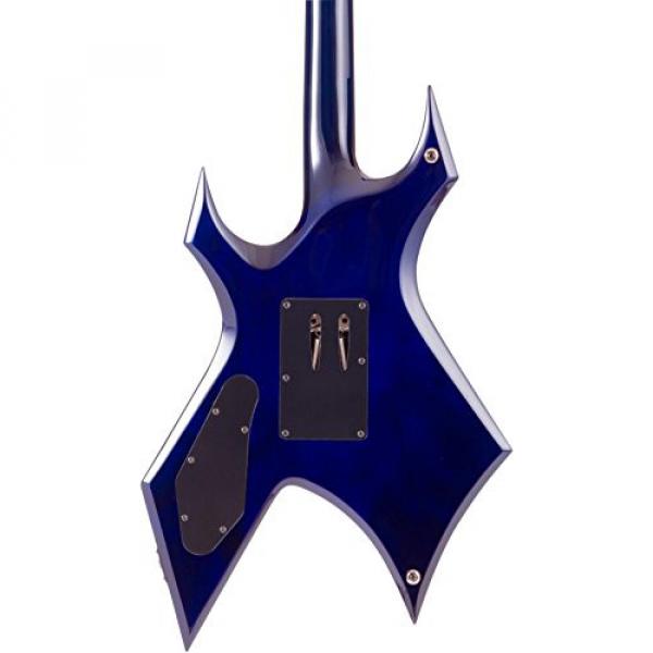 B.C. Rich Warlock Set Neck with Floyd Rose Electric Guitar Transparent Cobalt Blue #2 image