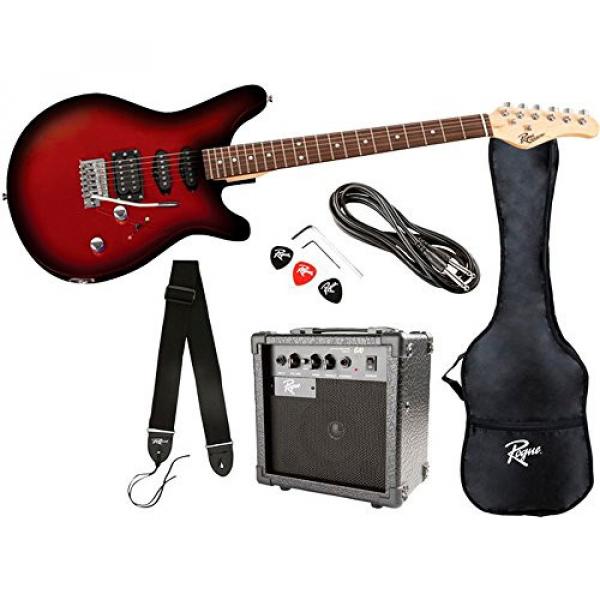 Rogue Rocketeer Electric Guitar Pack Red Burst #1 image