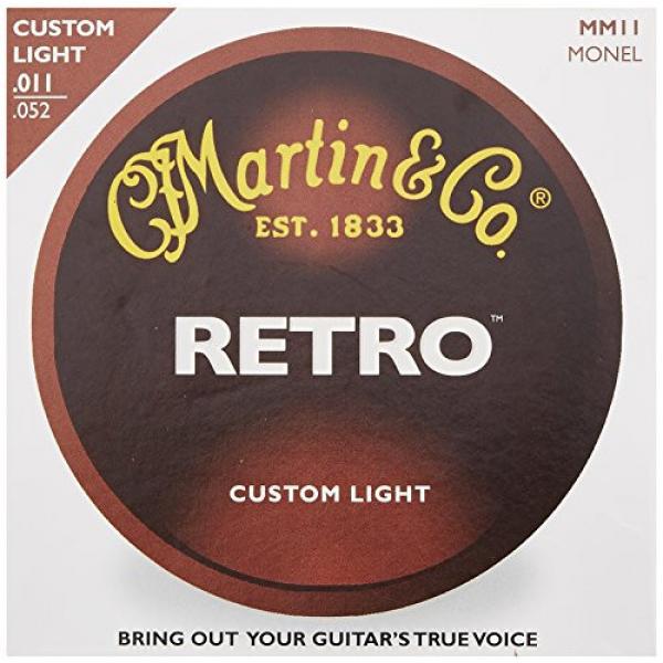 Martin martin MM11 martin guitars Retro martin acoustic guitars Monel martin guitar strings acoustic medium Acoustic martin guitar Guitar Strings, Custom Light, 11-52 #2 image