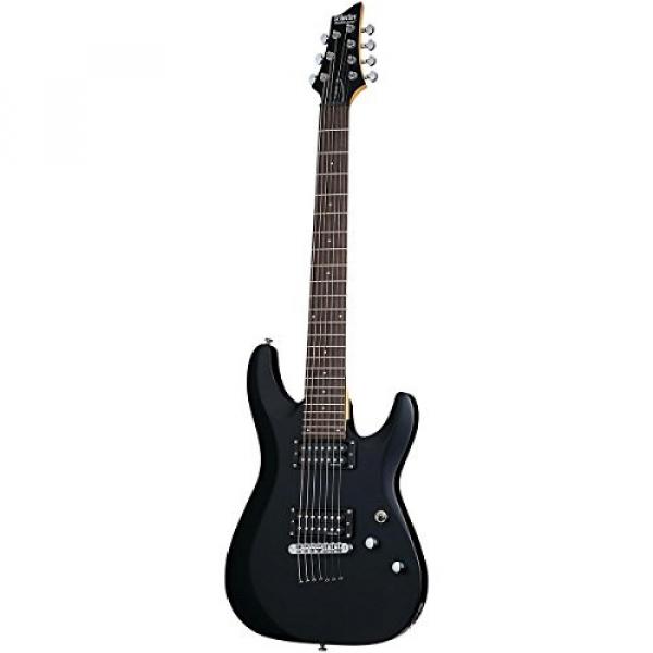 Schecter Guitar Research C-7 Deluxe Seven-String Electric Guitar Satin Black #2 image