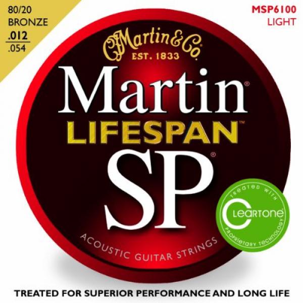 Martin martin acoustic strings MSP6100 martin guitars SP acoustic guitar strings martin Lifespan guitar martin 80/20 martin strings acoustic Bronze Light Acoustic Guitar Strings #1 image
