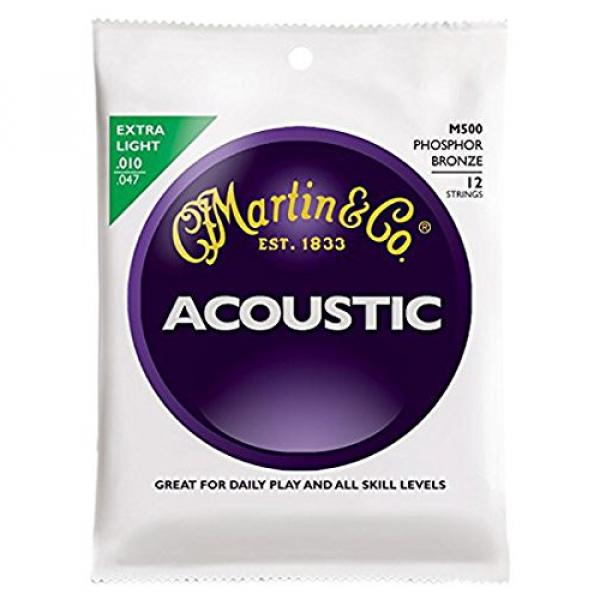 Martin guitar martin M500 martin guitars Phosphor martin guitars acoustic Bronze martin acoustic guitar 12-String martin guitar Acoustic Guitar Strings, Extra Light #1 image