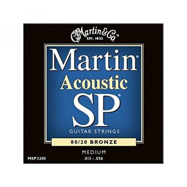 Martin acoustic guitar strings martin MSP3200 martin strings acoustic SP martin guitar strings acoustic 80/20 martin acoustic guitars Bronze martin acoustic strings Acoustic Guitar Strings, Medium #2 image