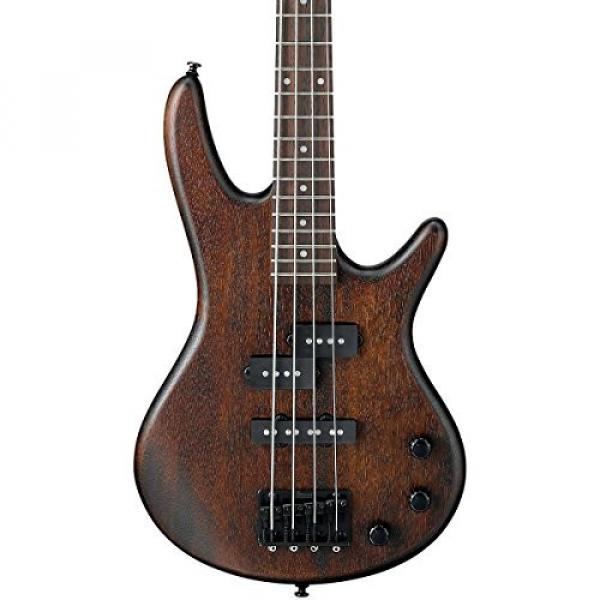 Ibanez GSRM20 Mikro 3/4 Size Electric Bass Guitar - 4 Strings - Flat Walnut Finish #1 image