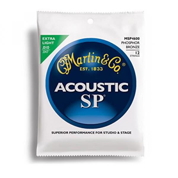 Martin martin acoustic guitar SP martin guitars Acoustic martin guitars acoustic 12-String martin guitar Set: martin acoustic strings Phosphor Bronze Guitar Strings Extra Light MSP4600 .010 - .047 #1 image