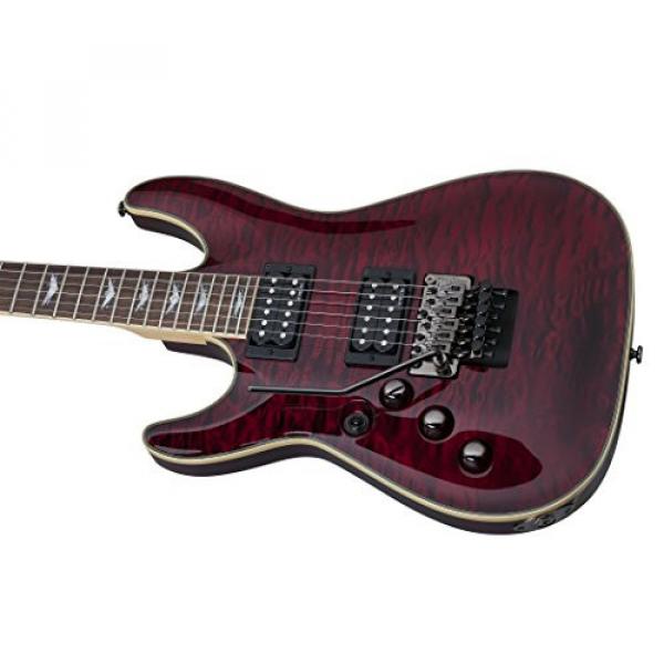 Schecter Omen Extreme-FR Electric Guitar (Black Cherry, Left Handed) #4 image