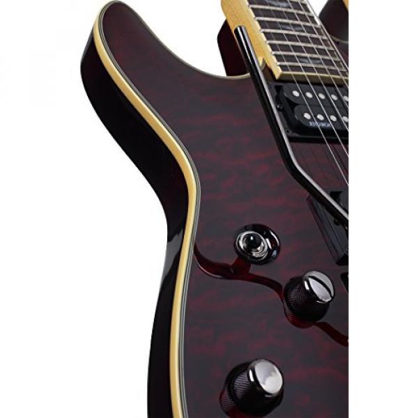 Schecter Omen Extreme-FR Electric Guitar (Black Cherry, Left Handed) #5 image