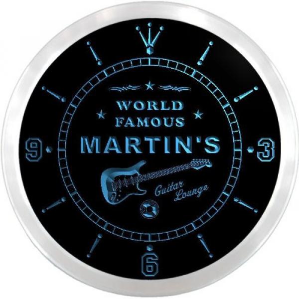 ncpf1016-b martin MARTIN'S martin acoustic guitar strings Famous martin acoustic guitars Guitar martin d45 Lounge martin guitar case Beer Pub LED Neon Sign Wall Clock #1 image