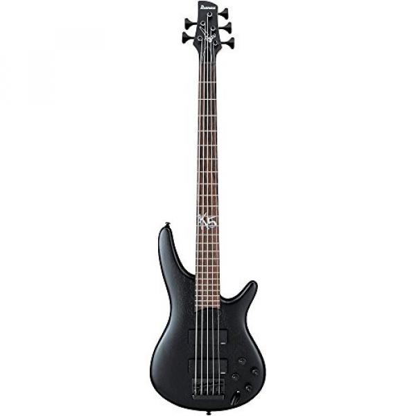Ibanez K5 Fieldy Signature 5-String Electric Bass Guitar Flat Black #3 image