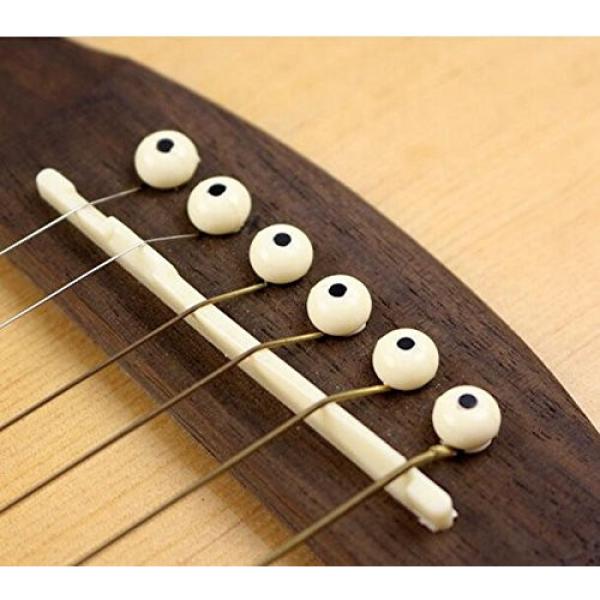 Acoustic martin guitar strings acoustic medium Guitar martin guitars Cream martin acoustic guitar strings Bridge martin acoustic guitars Pins martin guitar case With Black Dot(Pack Of 6) #1 image