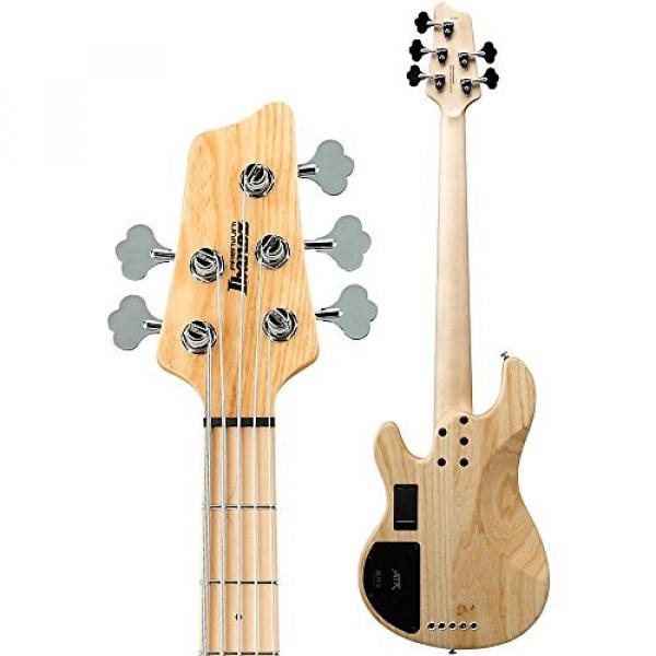 Ibanez Premium ATK815E 5-String Electric Bass Guitar Flat Natural #4 image