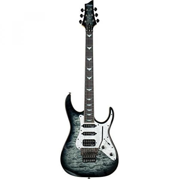 Schecter Guitar Research Banshee-6 FR Extreme Solid Body Electric Guitar Charcoal Burst #3 image